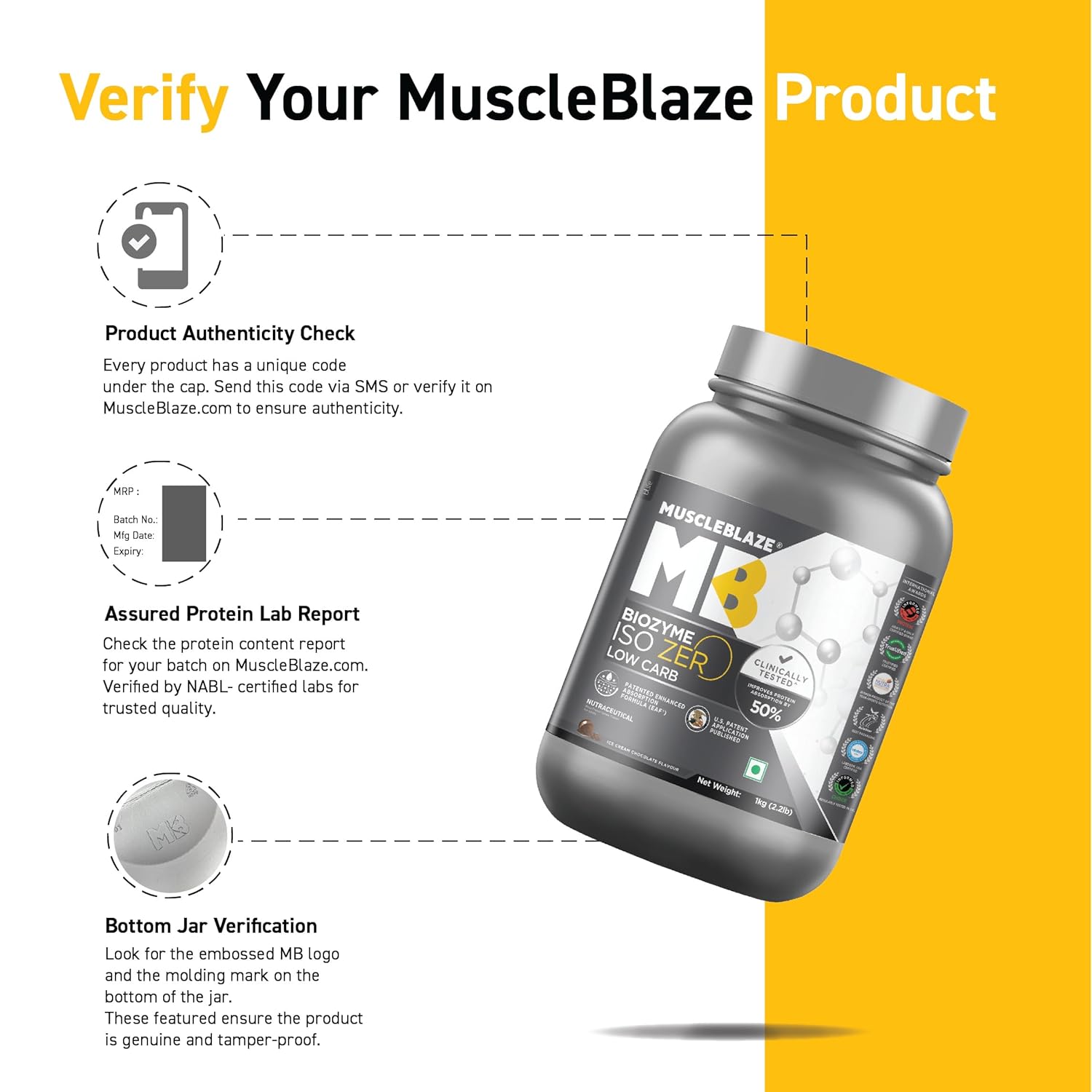 Muscleblaze Iso Zero Low Carb 1kg