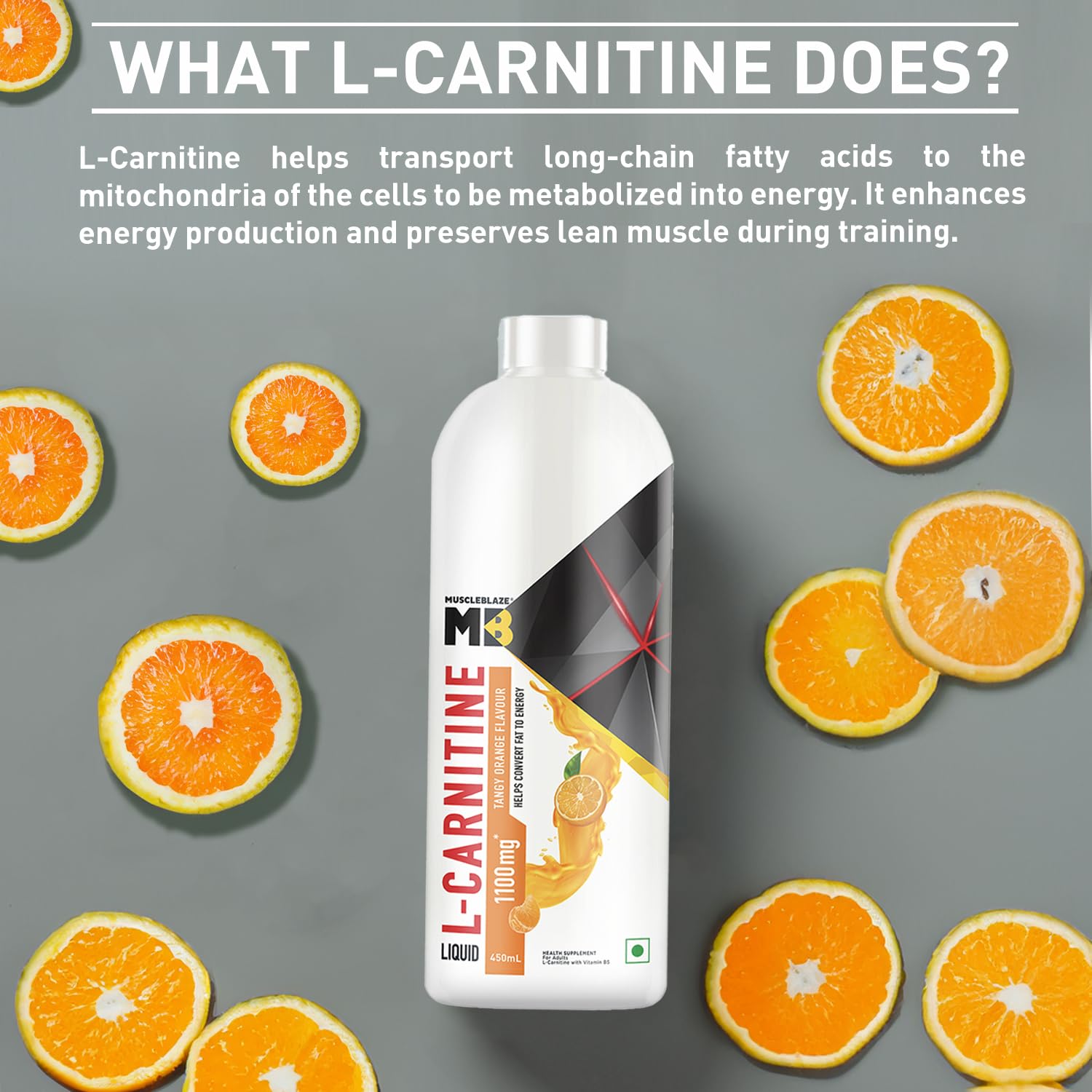MuscleBlaze L-Carnitine 1100 Mg 450ml