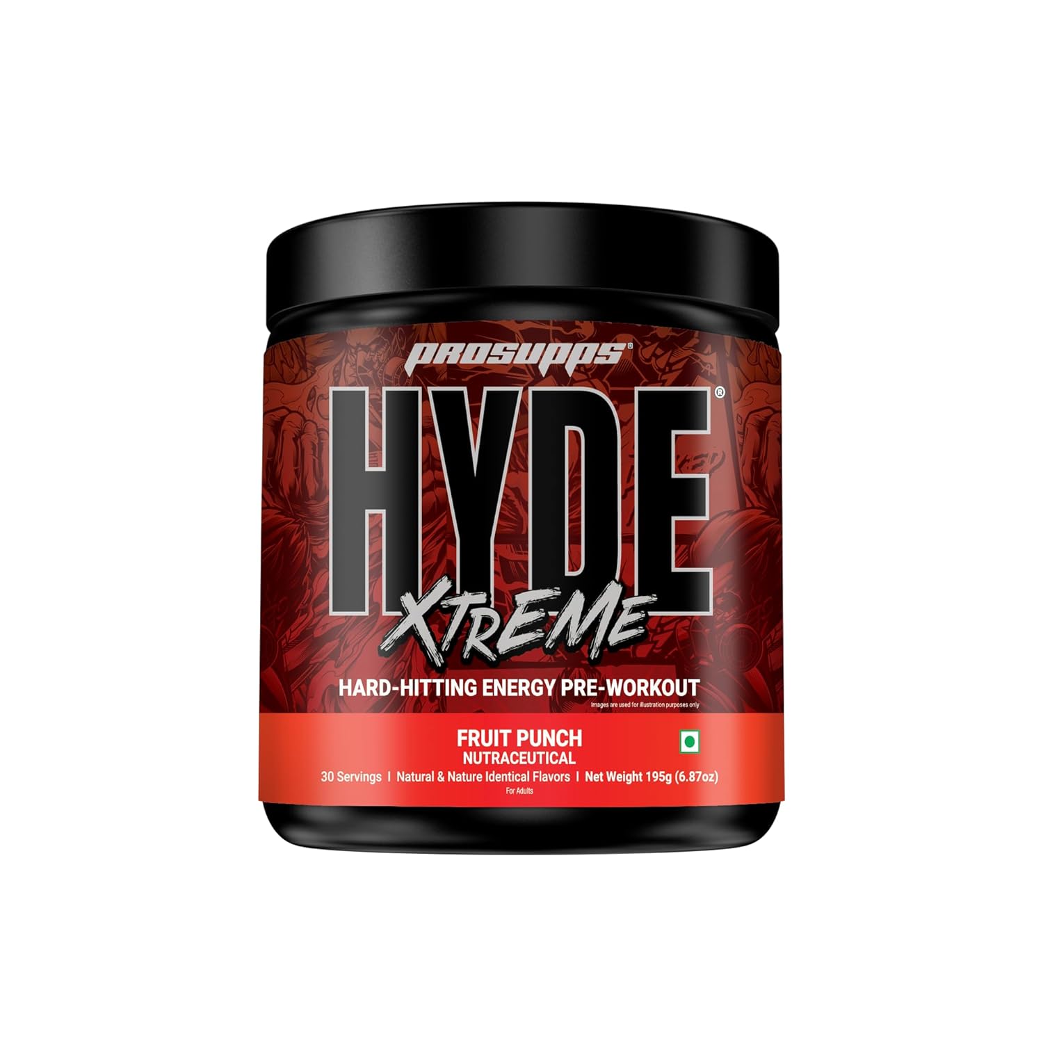Prosupps Hyde Xtreme Hard Hitting Energy Pre Workout 30servings