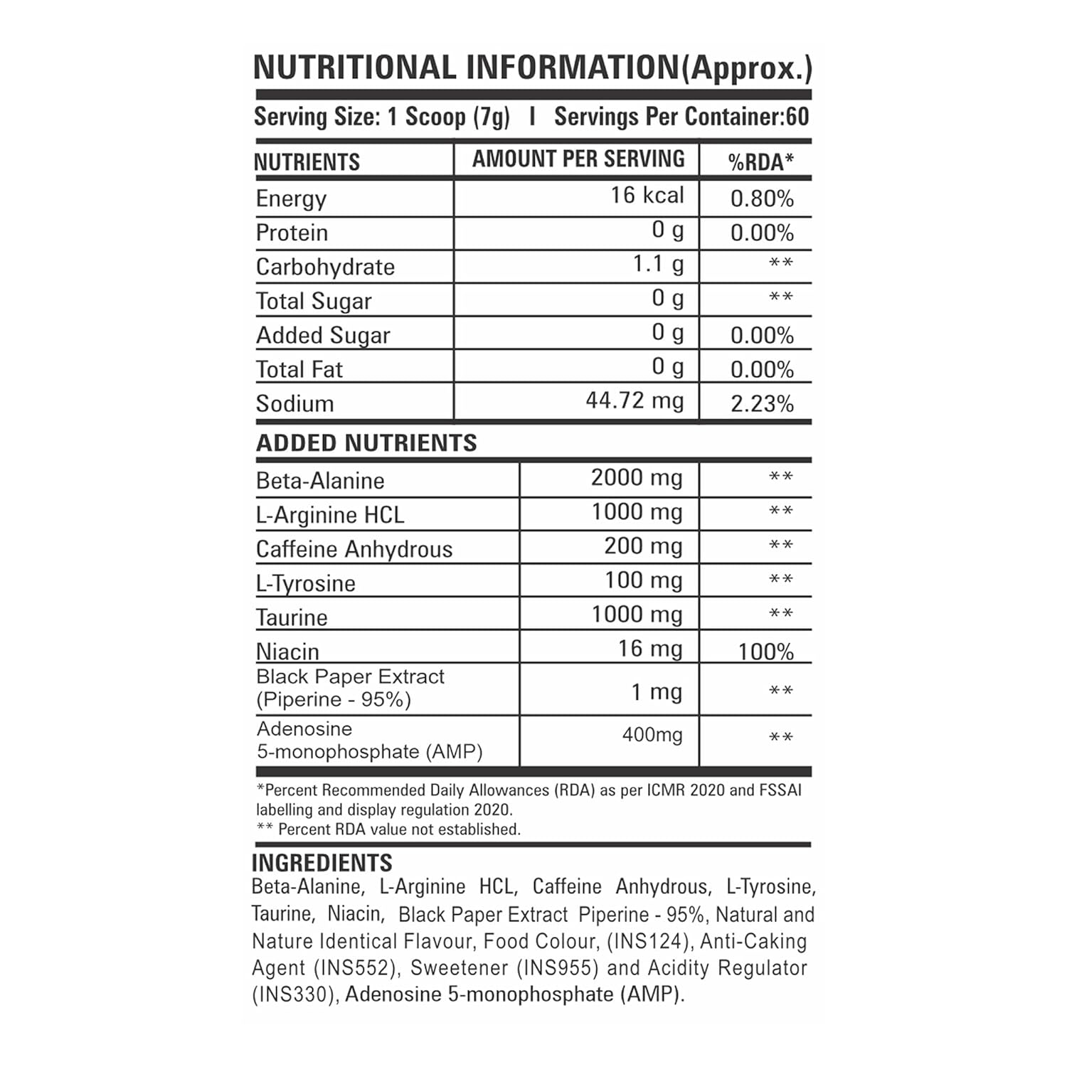 MuscleClub RingMan Preworkout 60servings