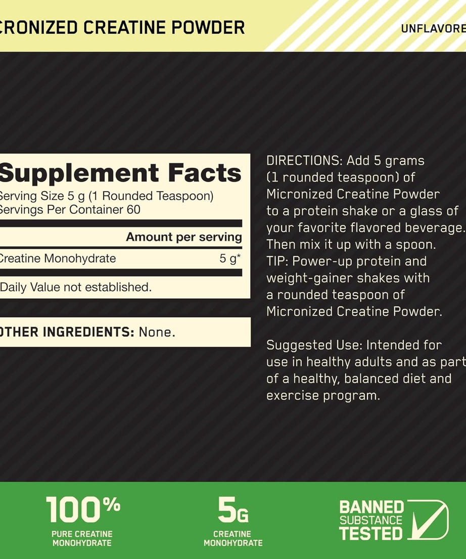 Optimum Nutrition Micronised Creatine 250g