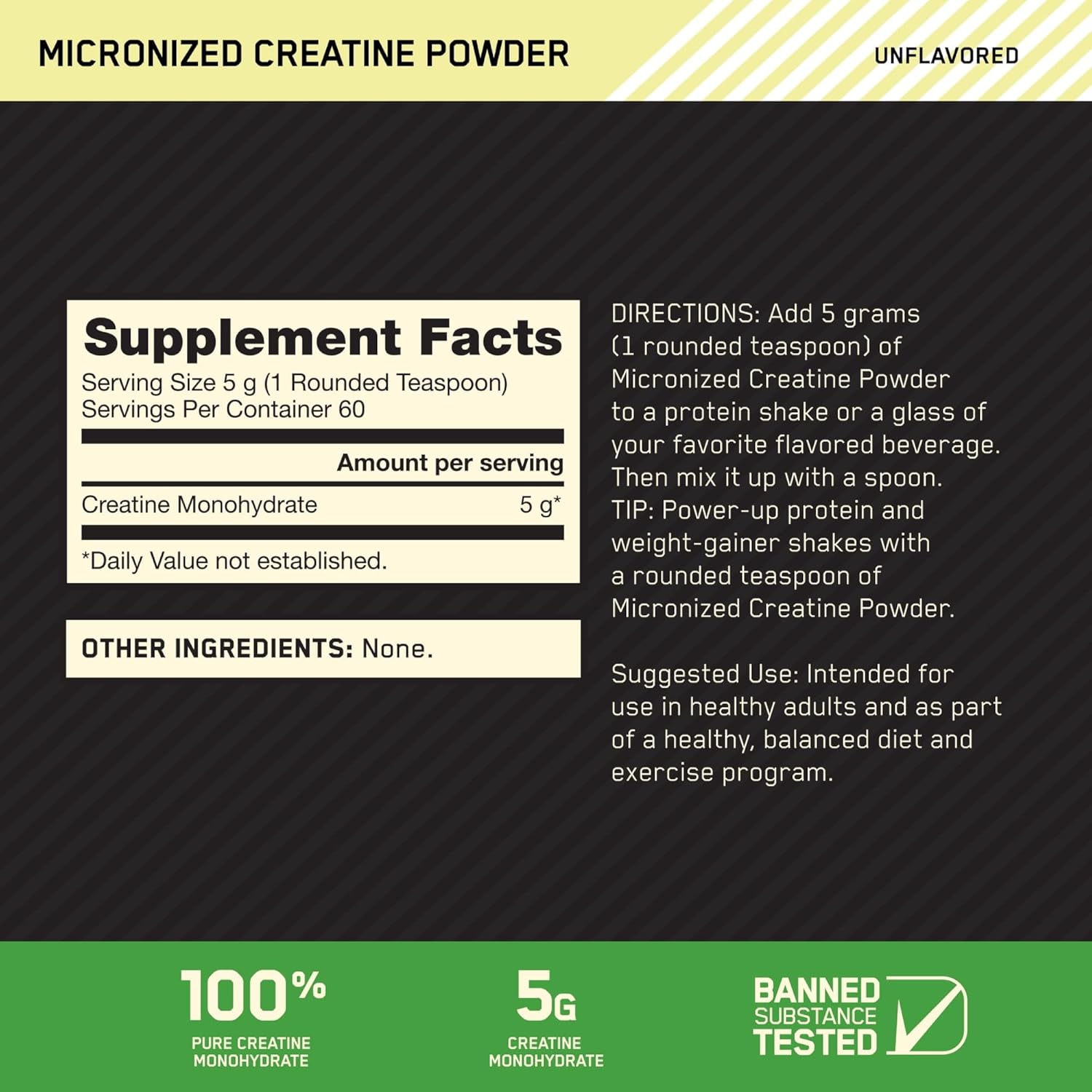 Optimum Nutrition Micronised Creatine 250g