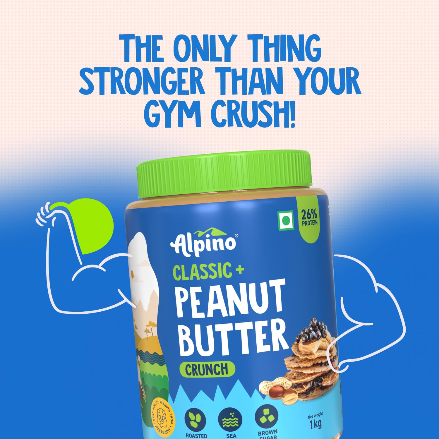 Alpino Classic Peanut Butter Crunch 1kg