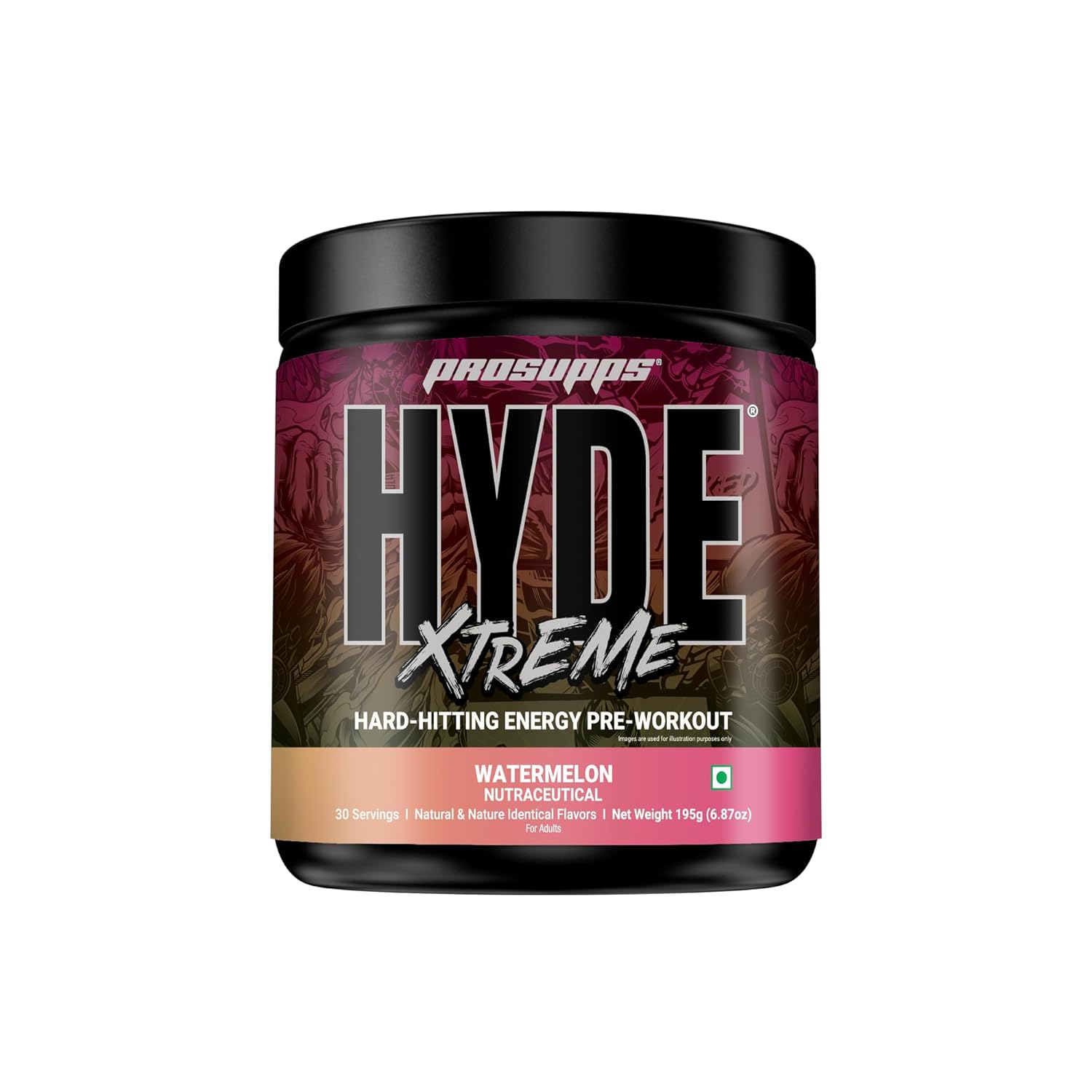 Prosupps Hyde Xtreme Hard Hitting Energy Pre Workout 30servings