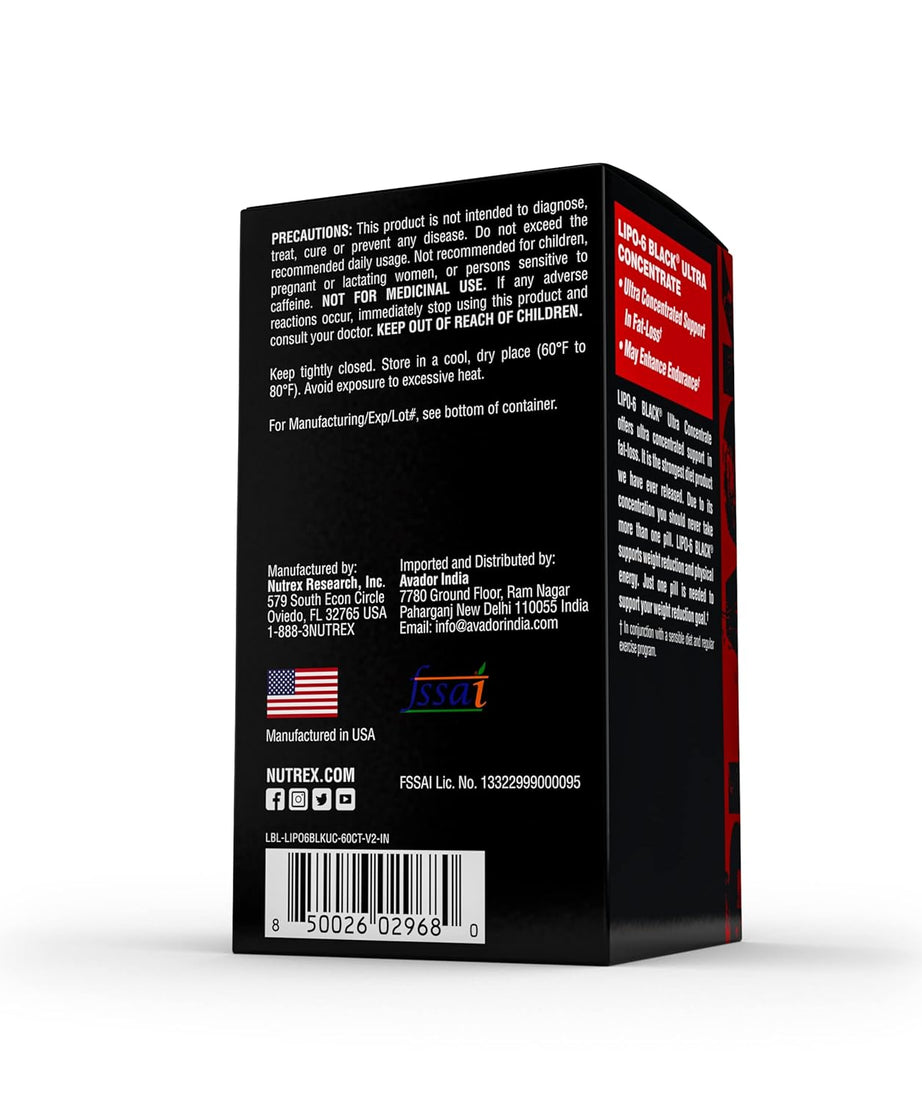 Nutrex Research LIPO-6 Black Ultra Concentrate