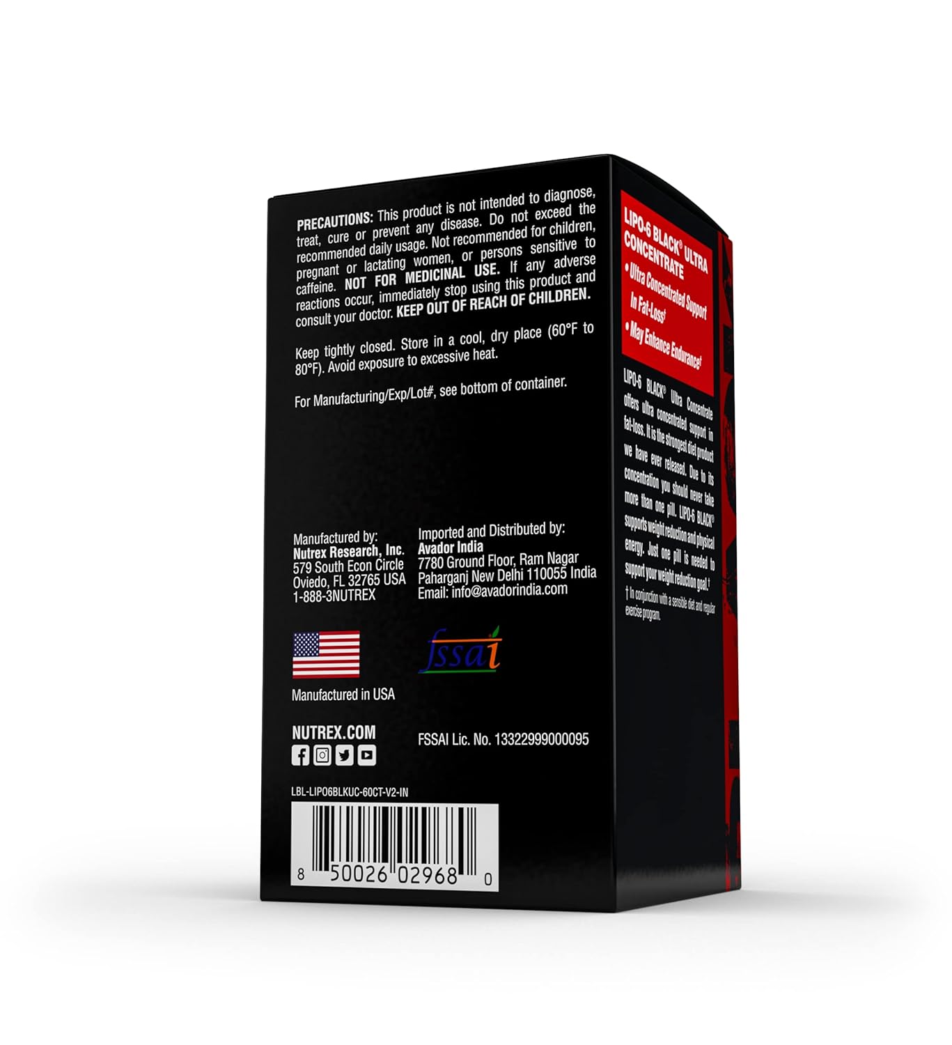 Nutrex Research LIPO-6 Black Ultra Concentrate