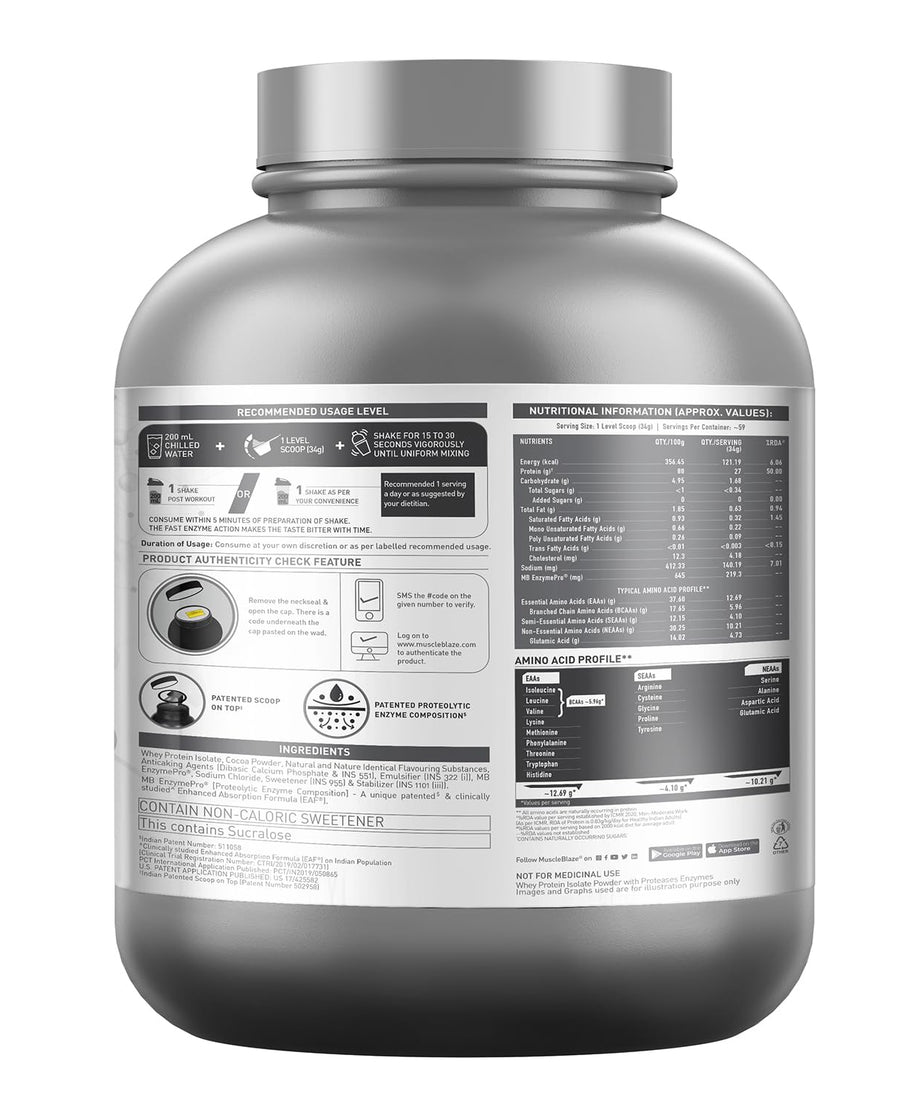 MuscleBlaze IsoZero Low Carb 2kg