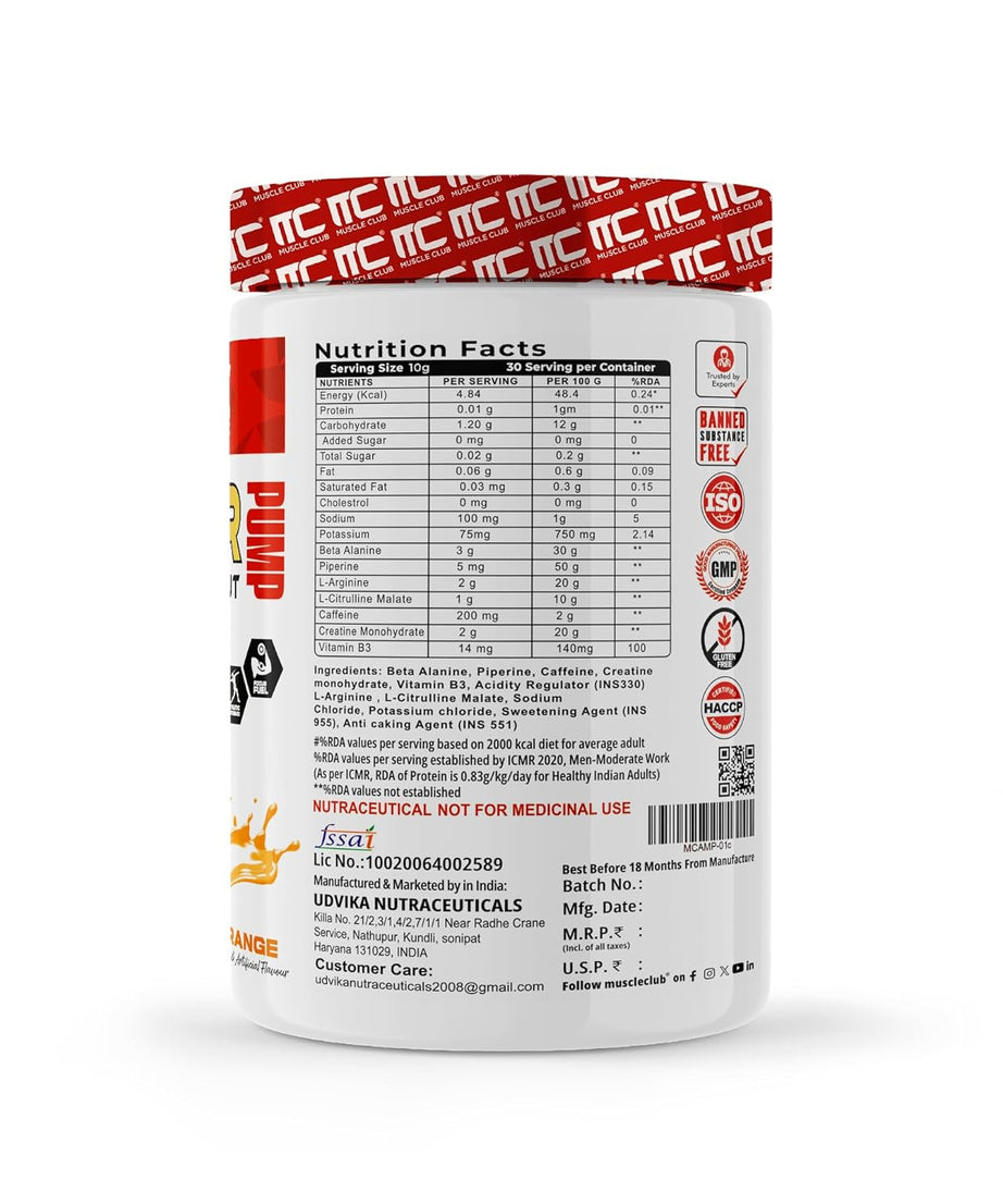 Muscle club Amplifier Pre workout 300g