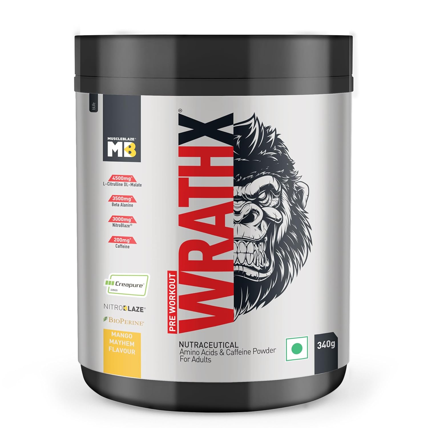 MB Wrathx Pre workout 340g