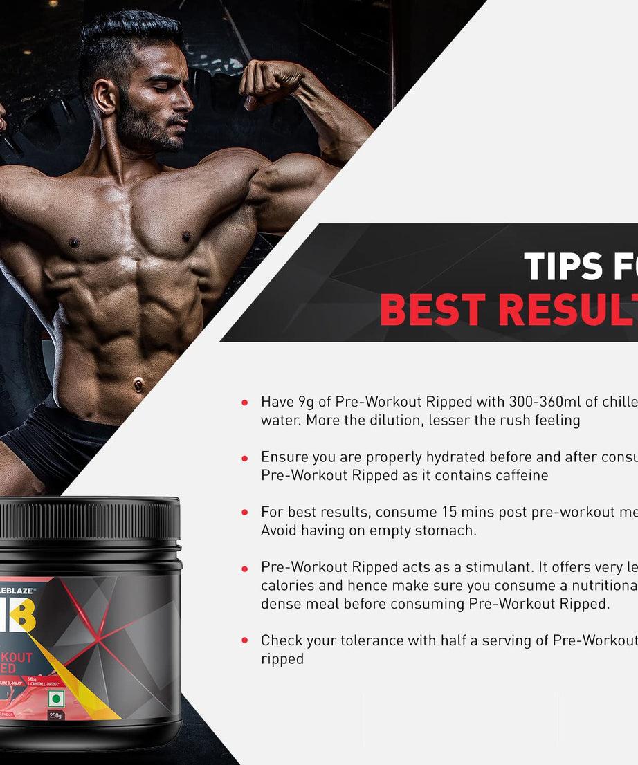 MuscleBlaze Pre-Workout Ripped 250g