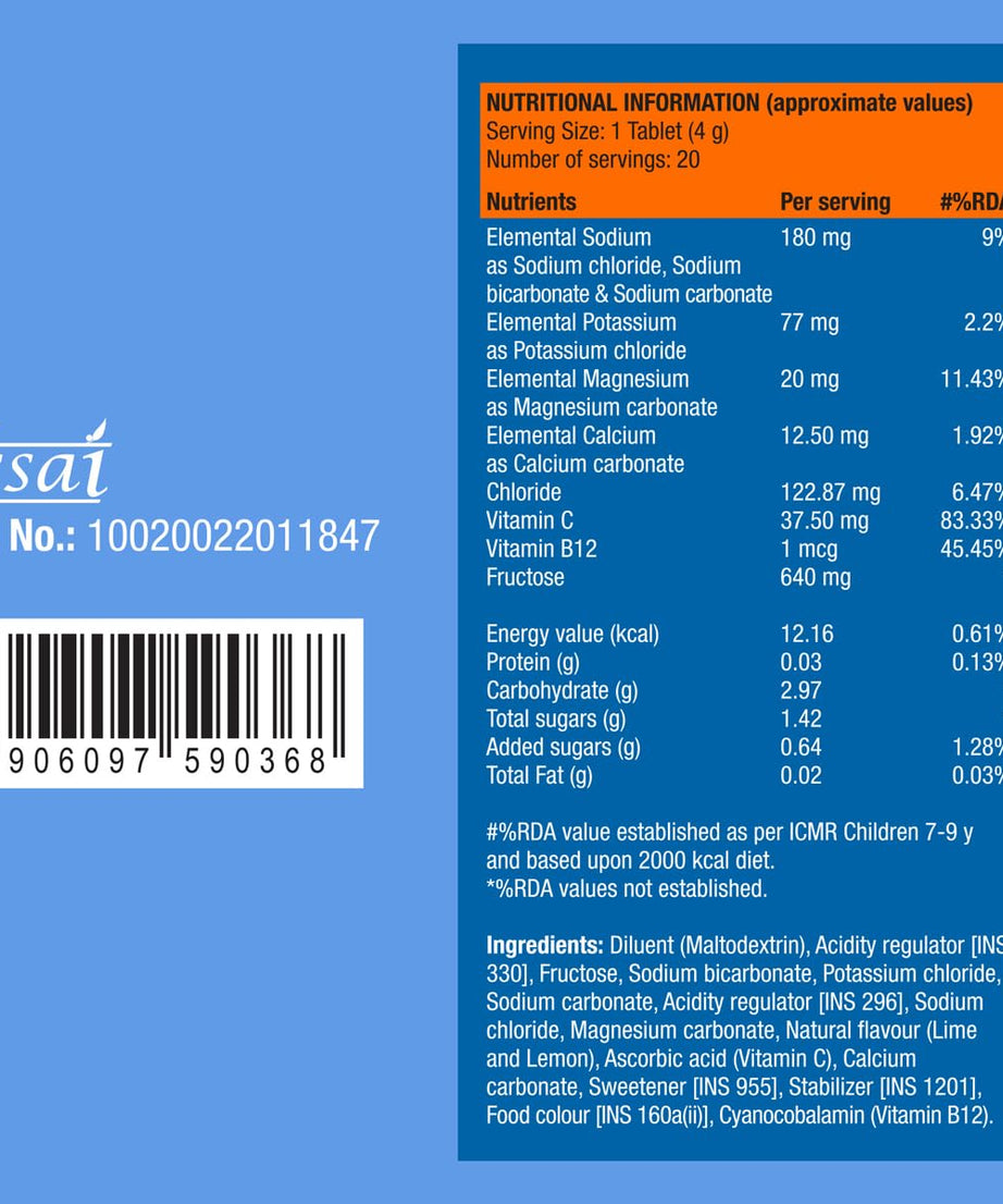 Fast&Up Reload Instant Electrolytes 20 Effervescent Tablets
