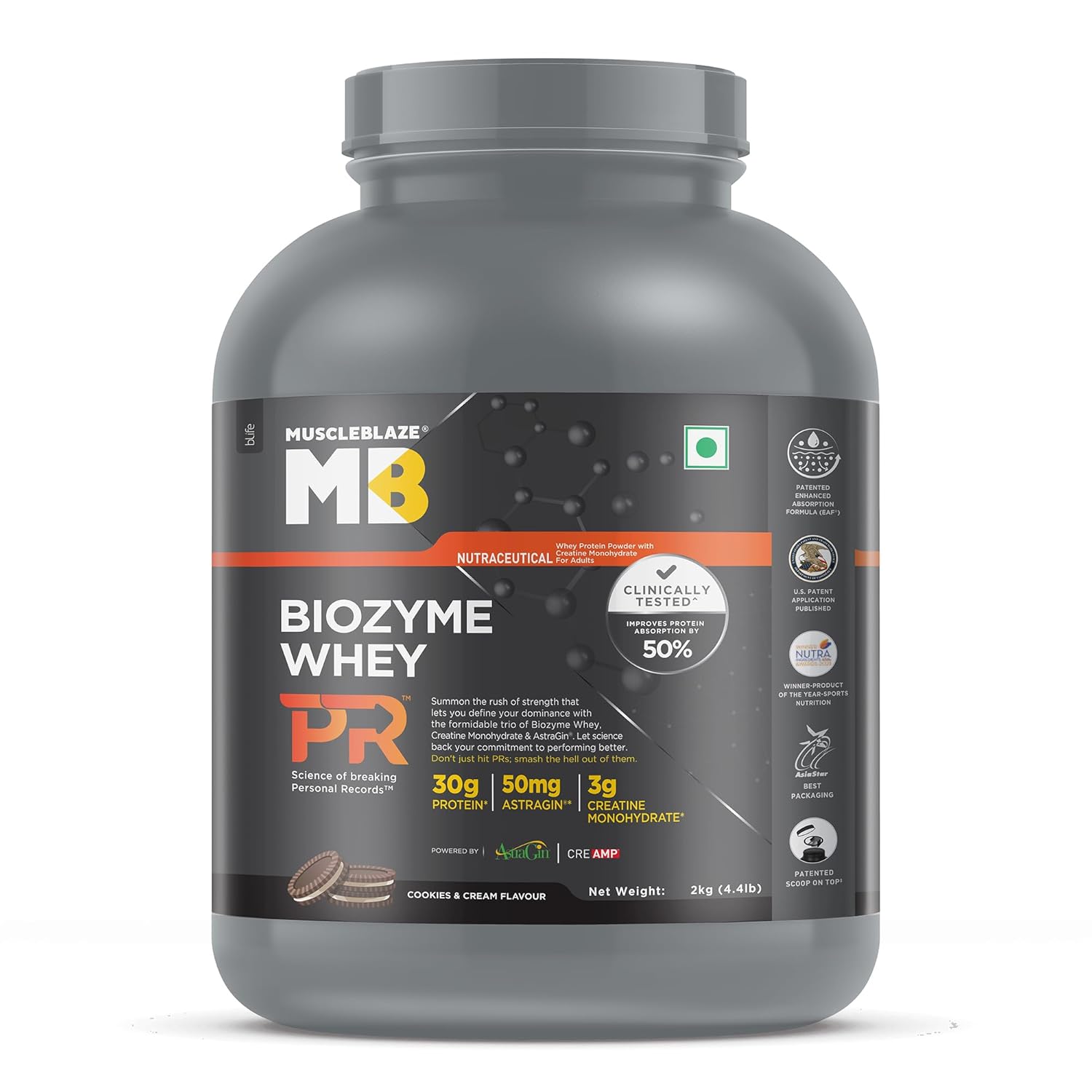 MuscleBlaze Biozyme Whey PR 2kg