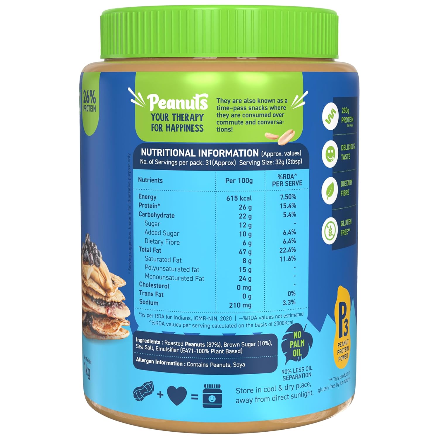 Alpino Classic Peanut Butter Crunch 1kg
