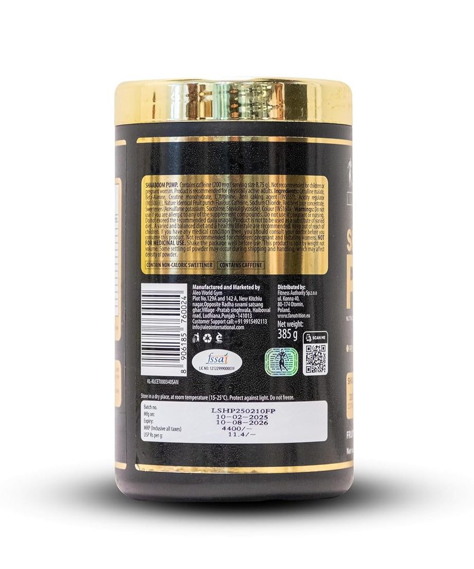 Kevin Levrone Shaboom Pump Pre workout 385g