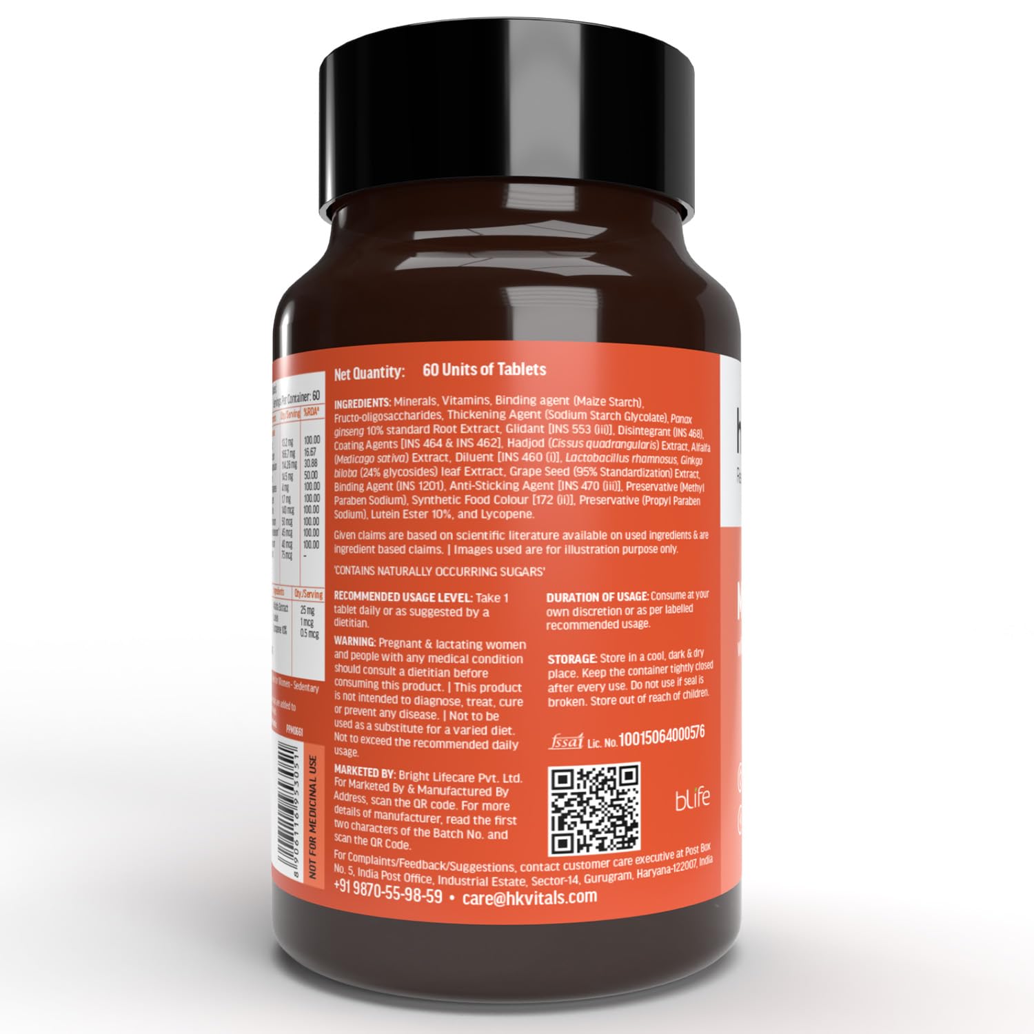 HK VITALS Multivitamin 60N Tabs