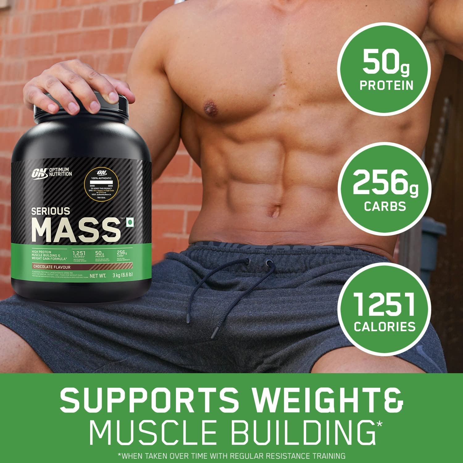 Optimum Nutrition Serious Mass Chocolate Flavour 5kg