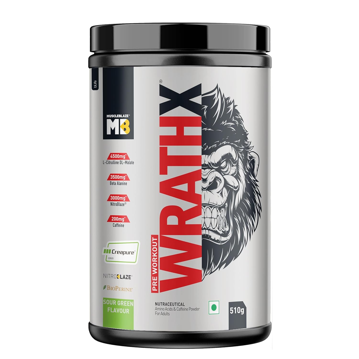 MB Wrathx Pre workout 510g