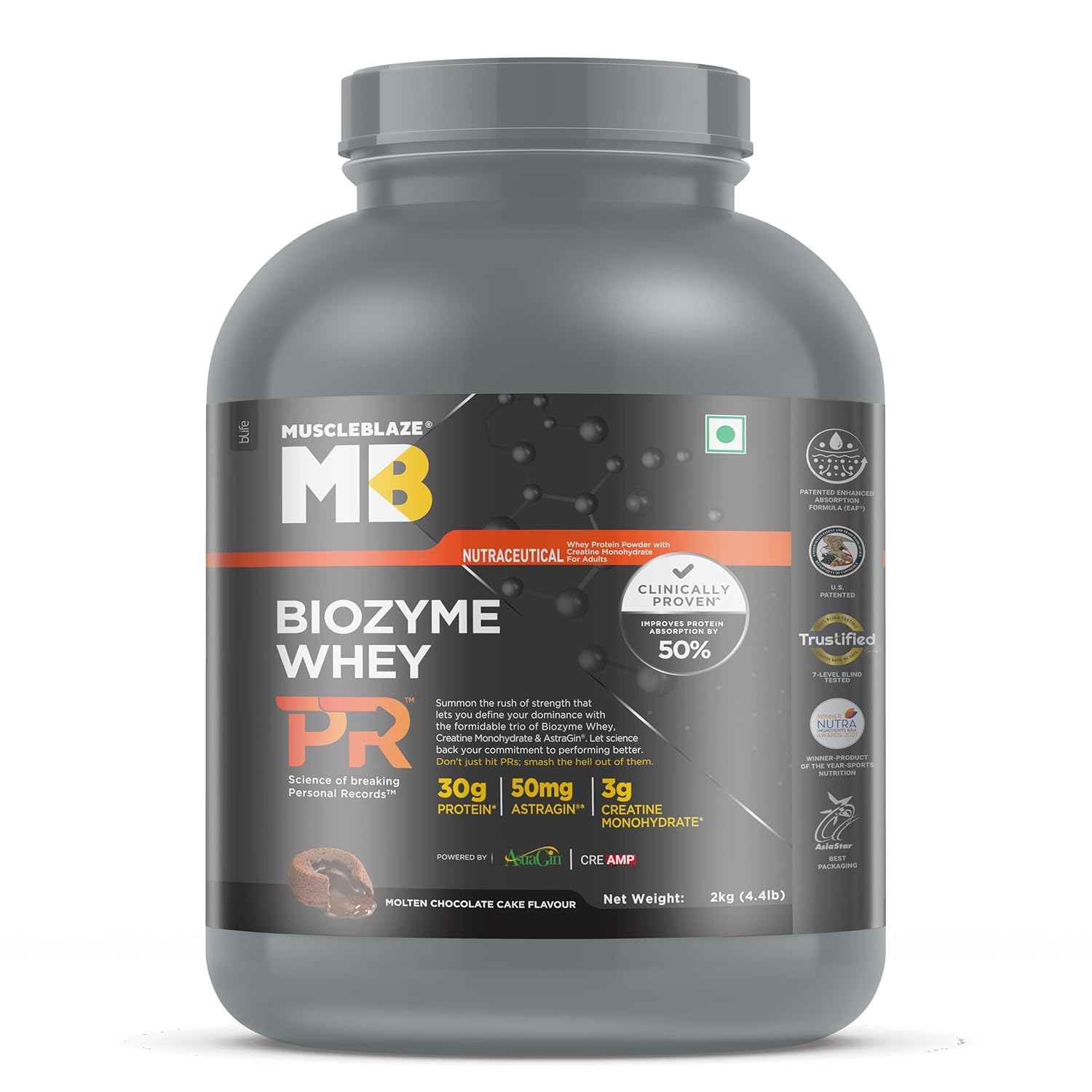 MuscleBlaze Biozyme Whey PR 2kg