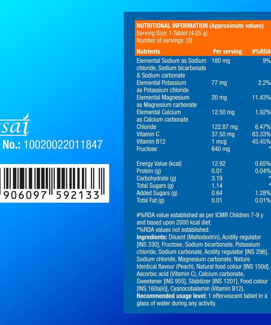 Fast&Up Reload Instant Electrolytes 20 Effervescent Tablets
