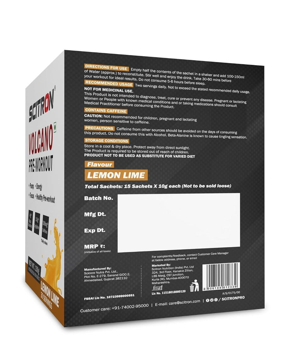 Scitron Volcano Pre-Workout 150g