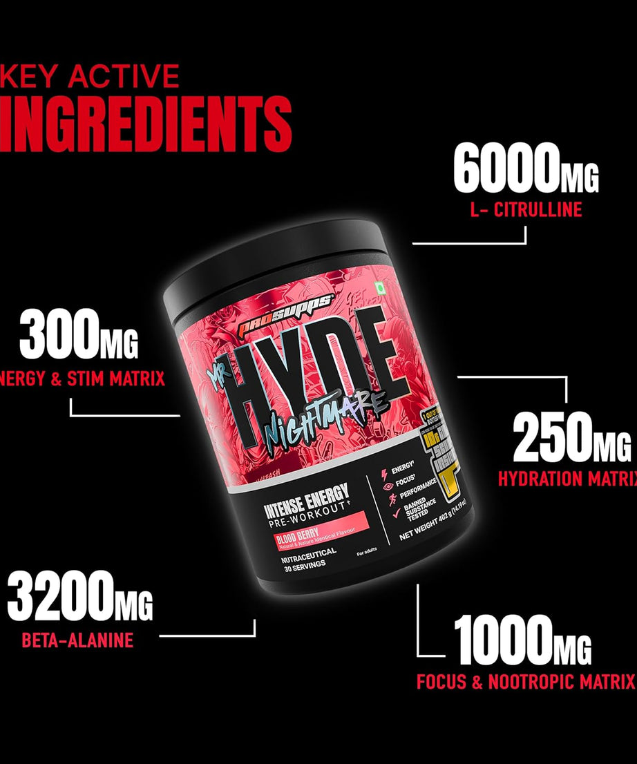 Prosupps Mr Hyde Xtreme Nightmare Pre-Workout 402g