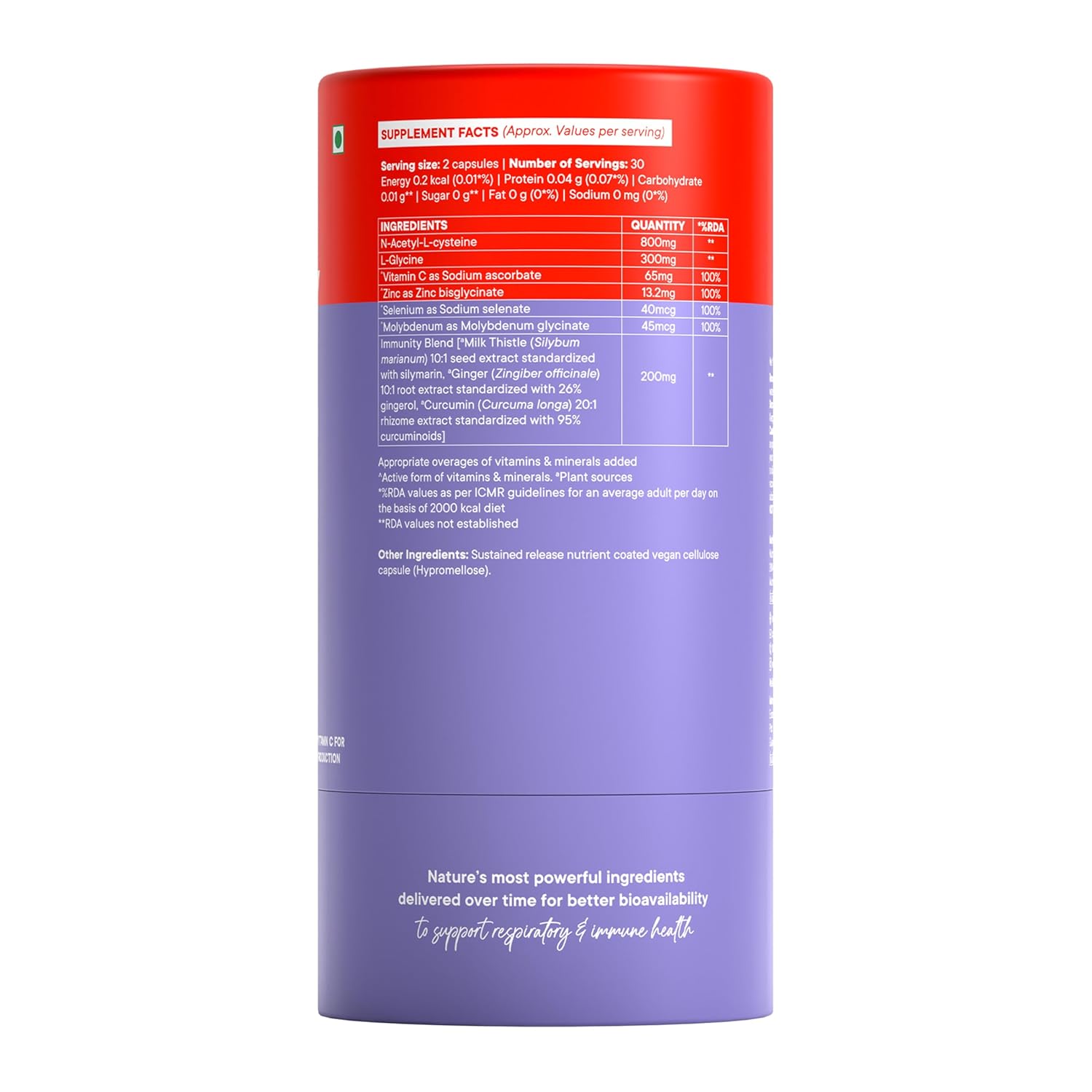 Wellbeing Nutrition Slow Advanced NAC + Glycine