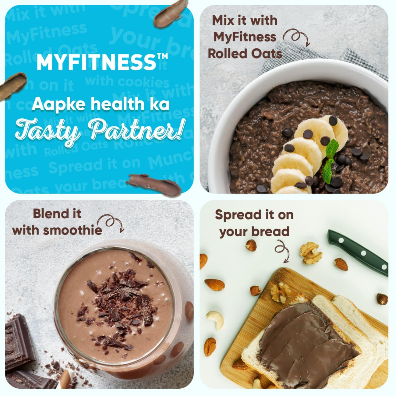 My Fitness Dark Chocolate Peanut Butter Smooth 510g