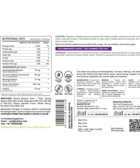 NatXtra Ashwaghanda berry boost Gummies