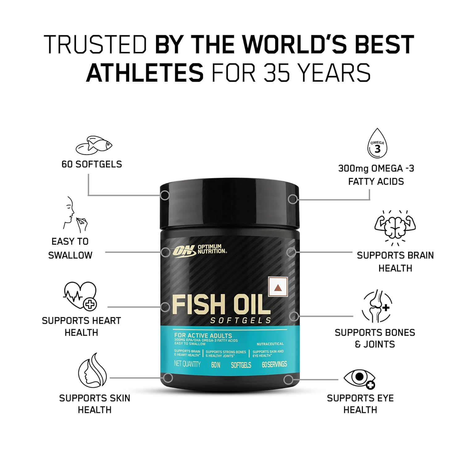 Optimum Nutrition Fish Oil 60softgels