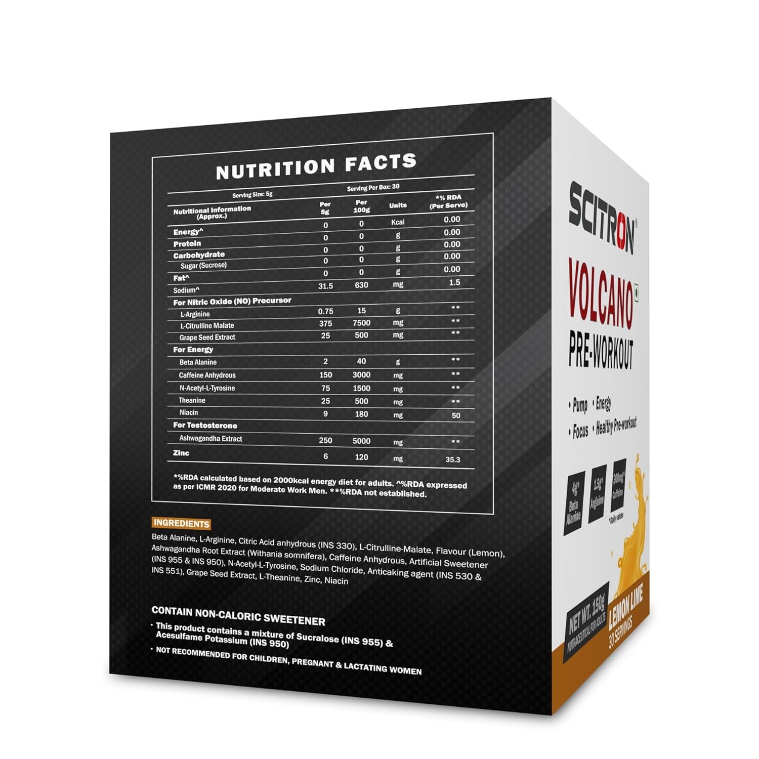 Scitron Volcano Pre-Workout 150g