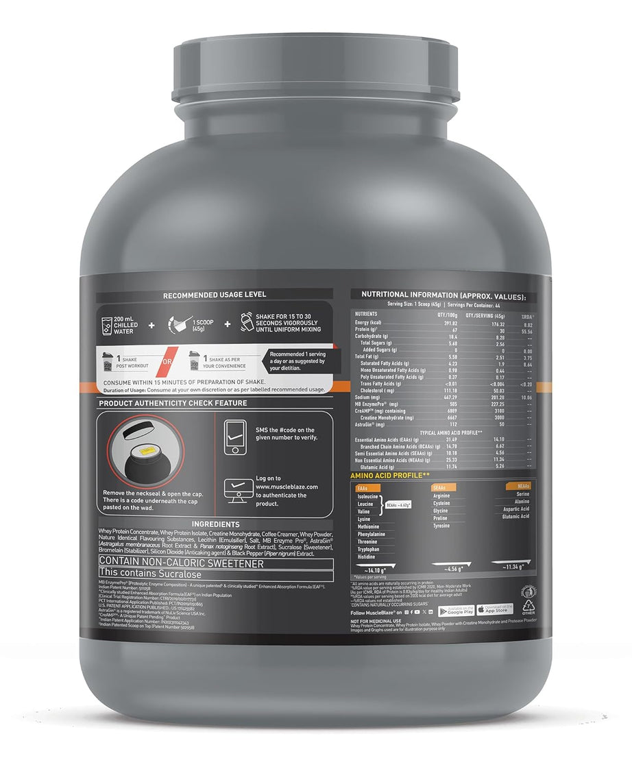 MuscleBlaze Biozyme Whey PR 2kg