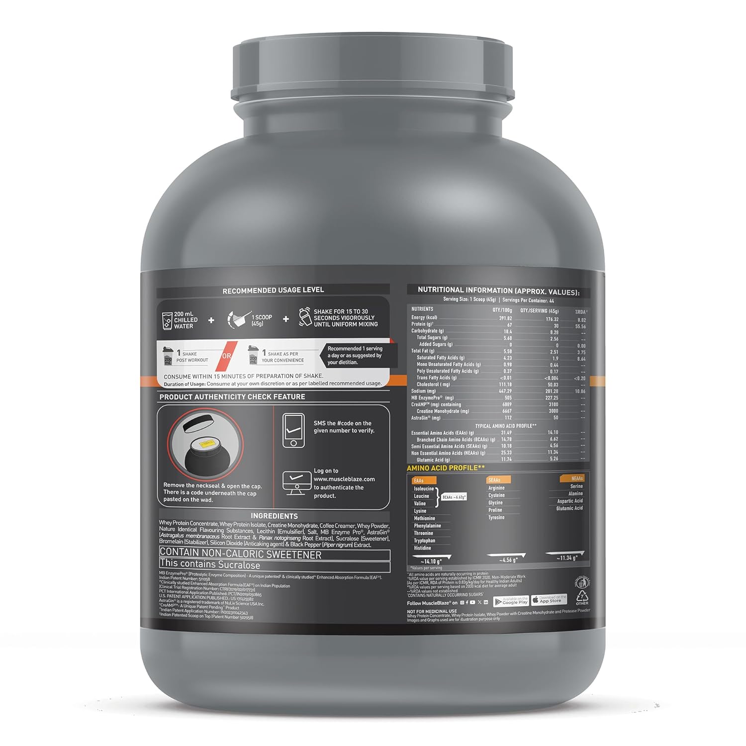 MuscleBlaze Biozyme Whey PR 2kg
