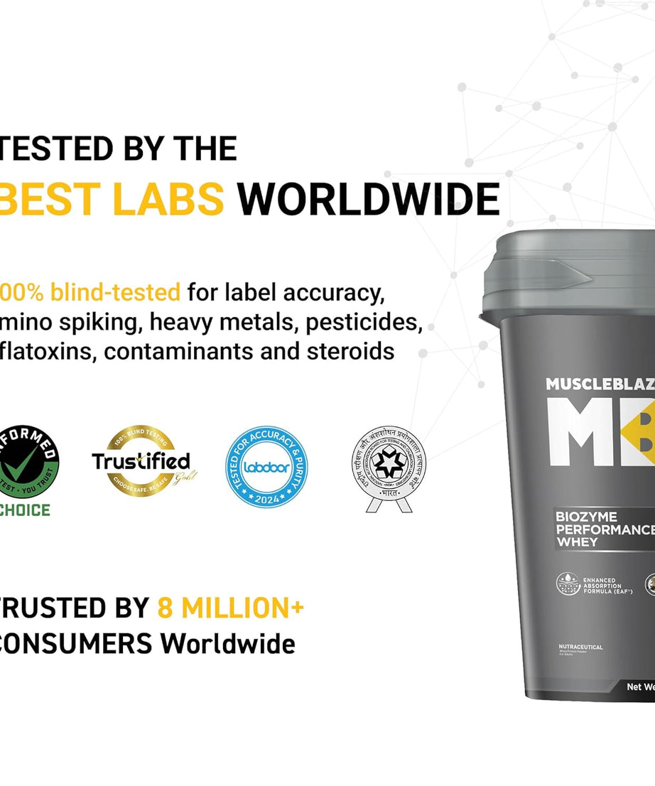 MuscleBlaze Biozyme Performance Whey 4kg