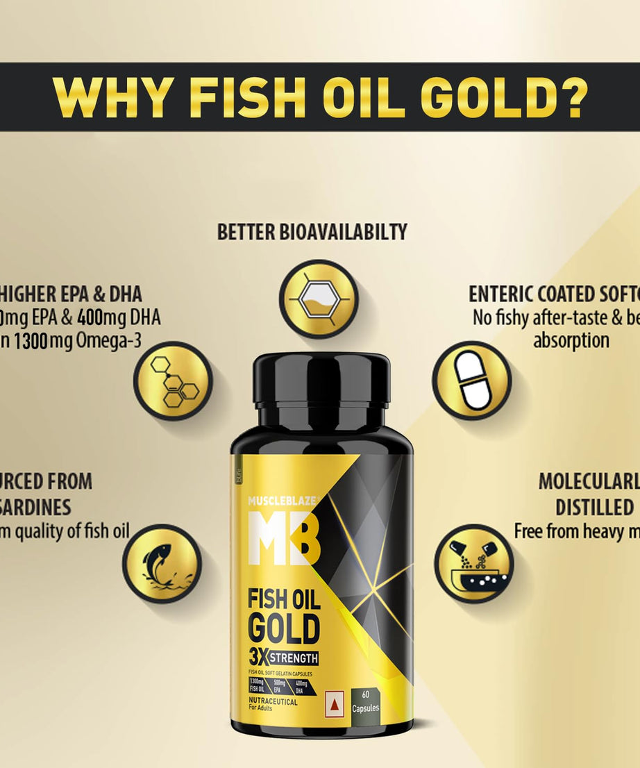 MuscleBlaze Fish Oil Gold