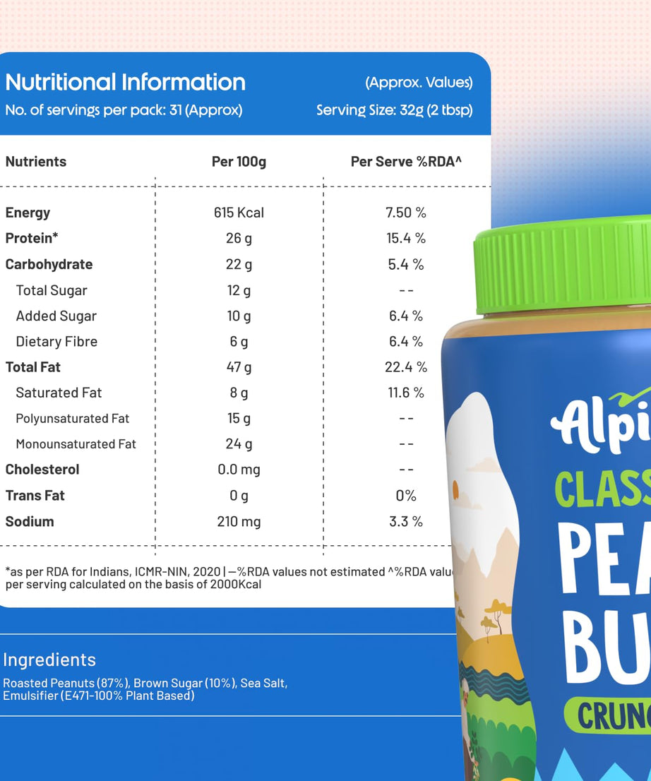 Alpino Classic Peanut Butter Crunch 1kg