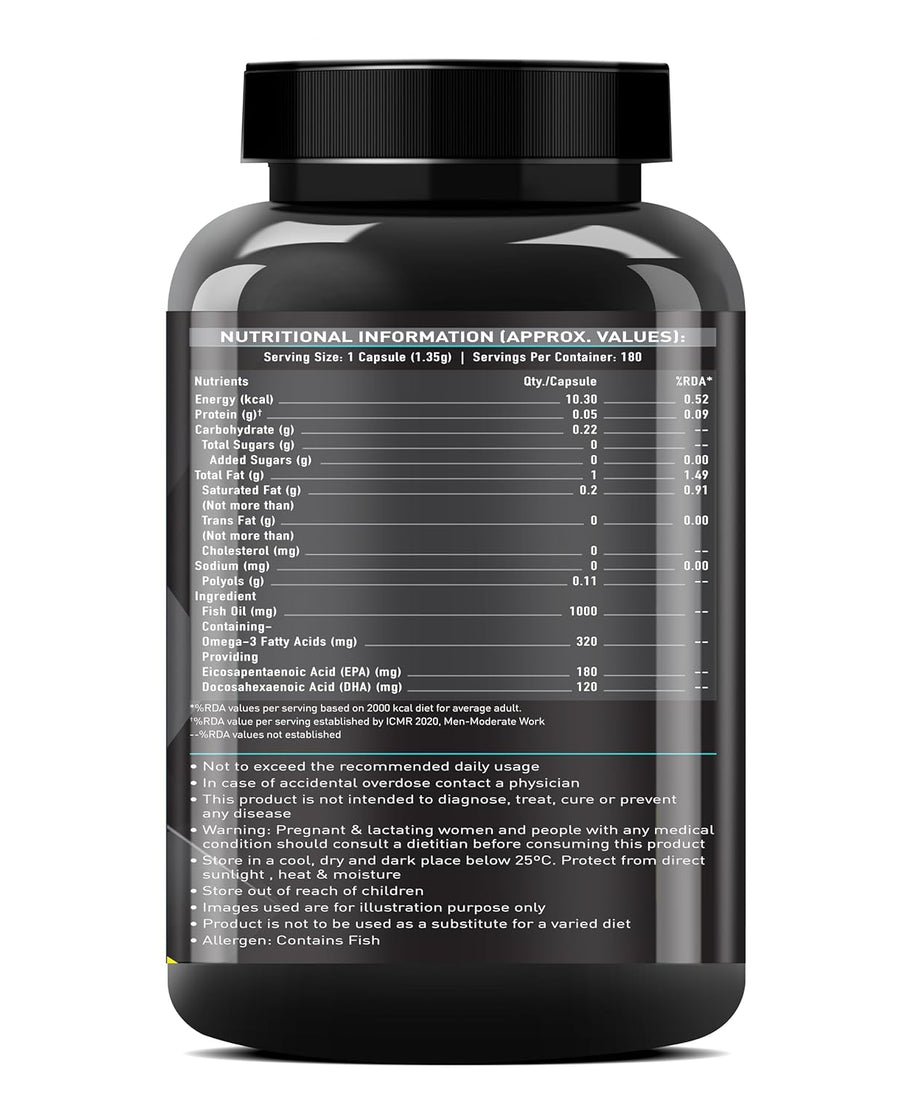 MuscleBlaze Fish Oil 1000mg