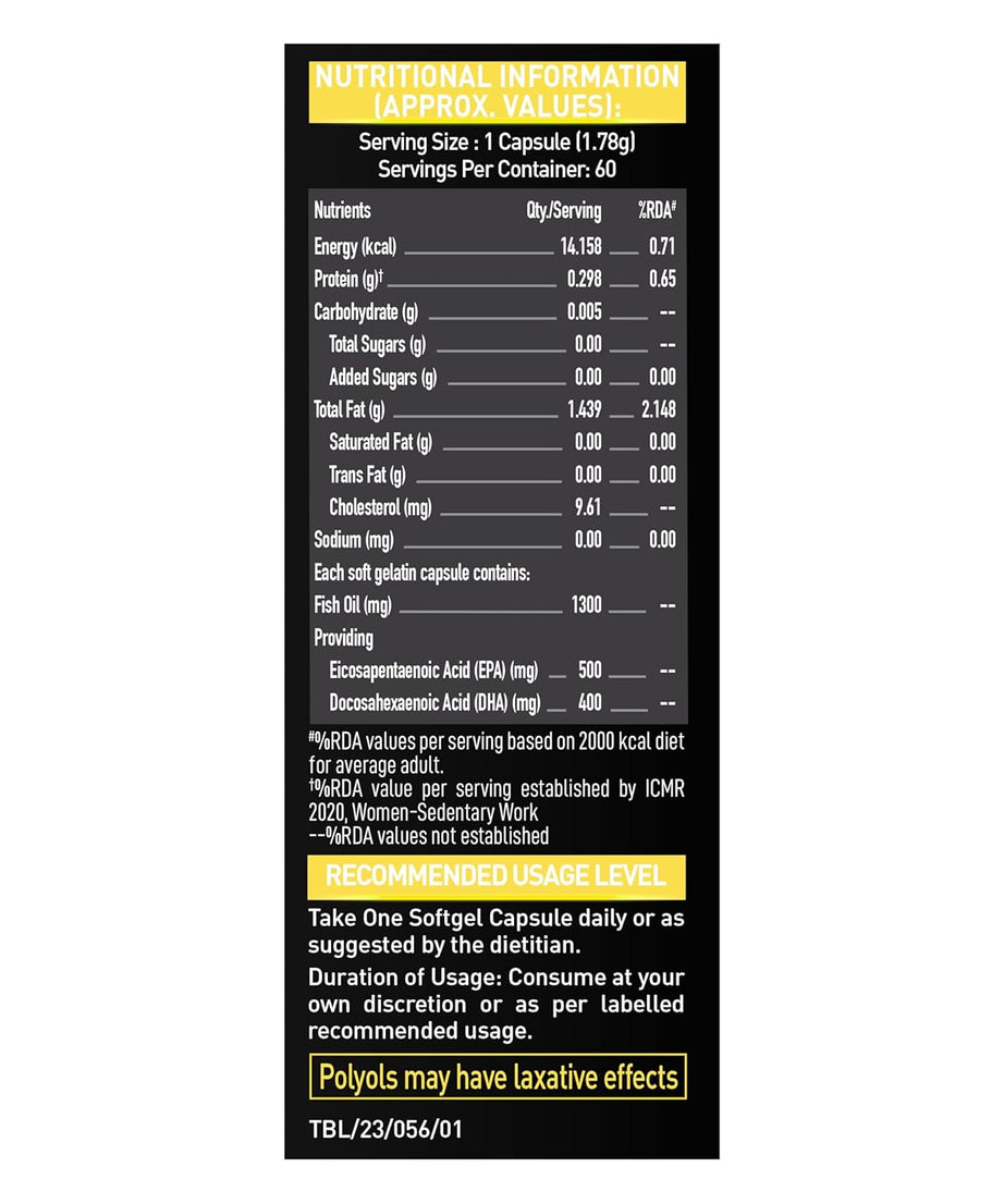 MuscleBlaze Fish Oil Gold