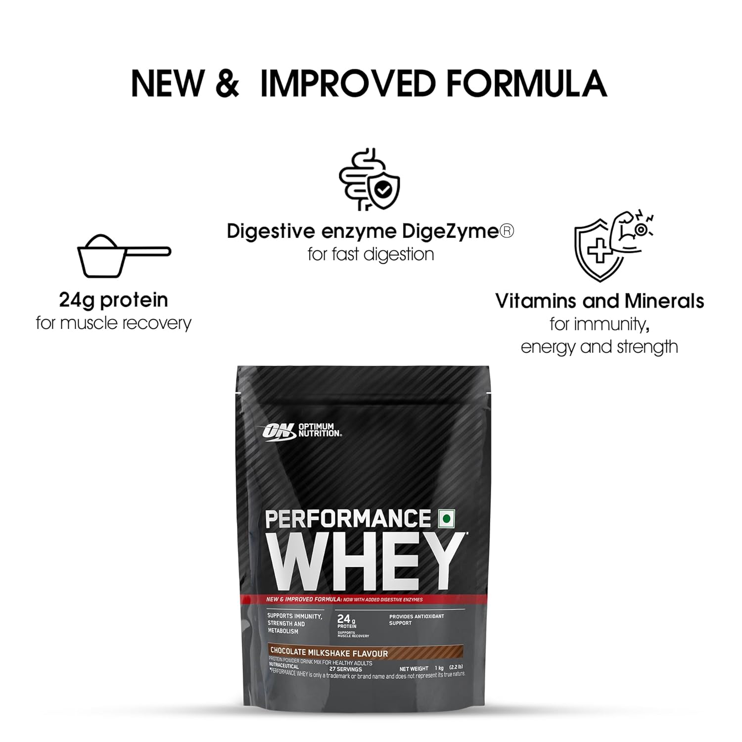 Optimum Nutrition Performance Whey Bag 1kg