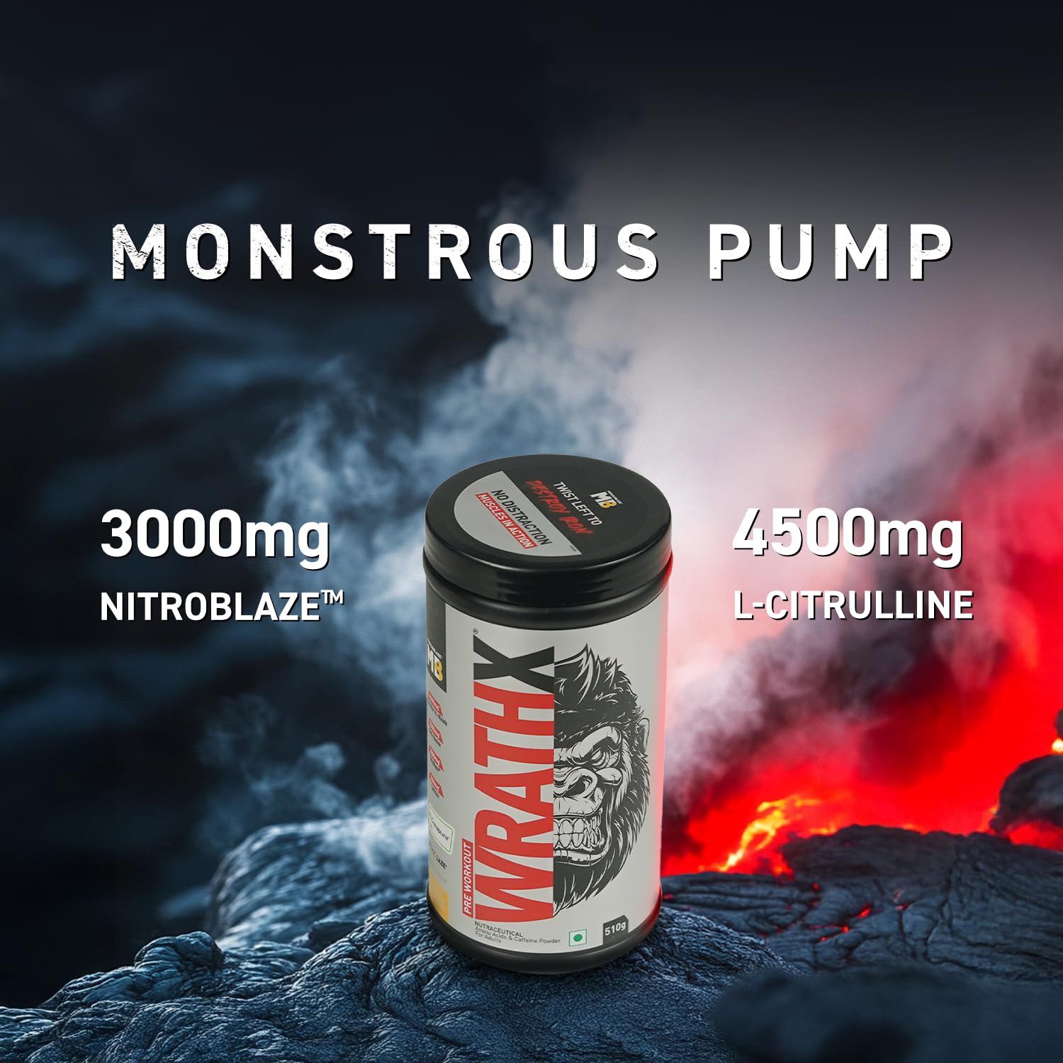 Muscleblaze Wrathx Pre workout 510g