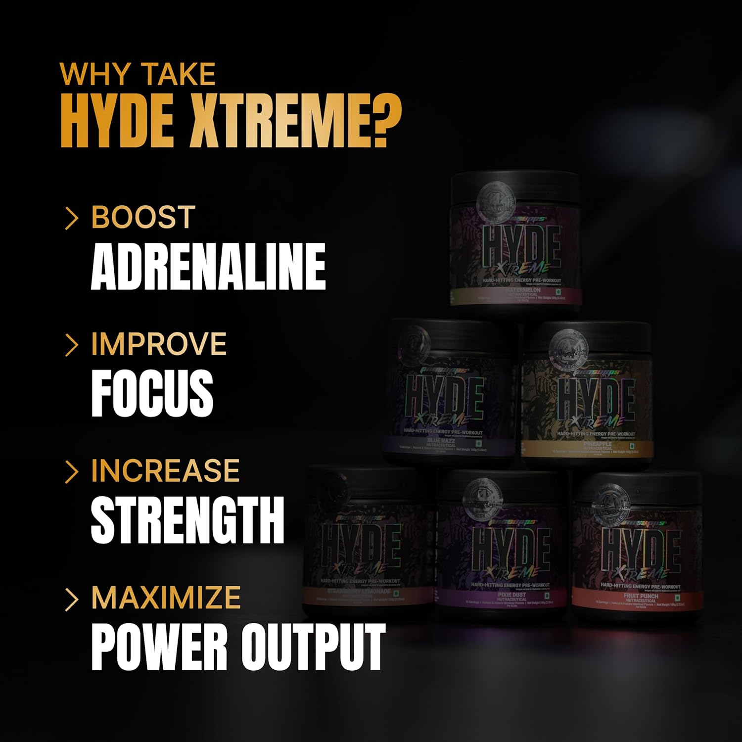 Prosupps Hyde Xtreme Hard Hitting Energy Pre Workout 30servings