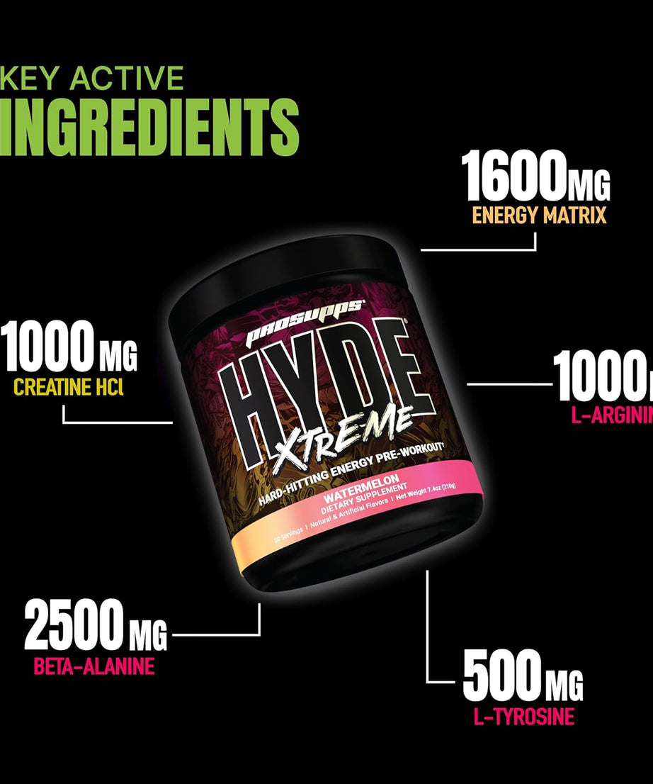Prosupps Hyde Xtreme Hard Hitting Energy Pre Workout 30servings