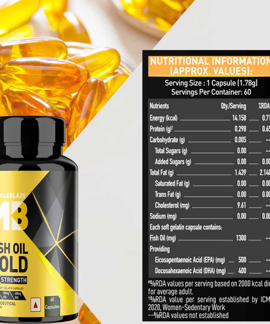 MuscleBlaze Fish Oil Gold