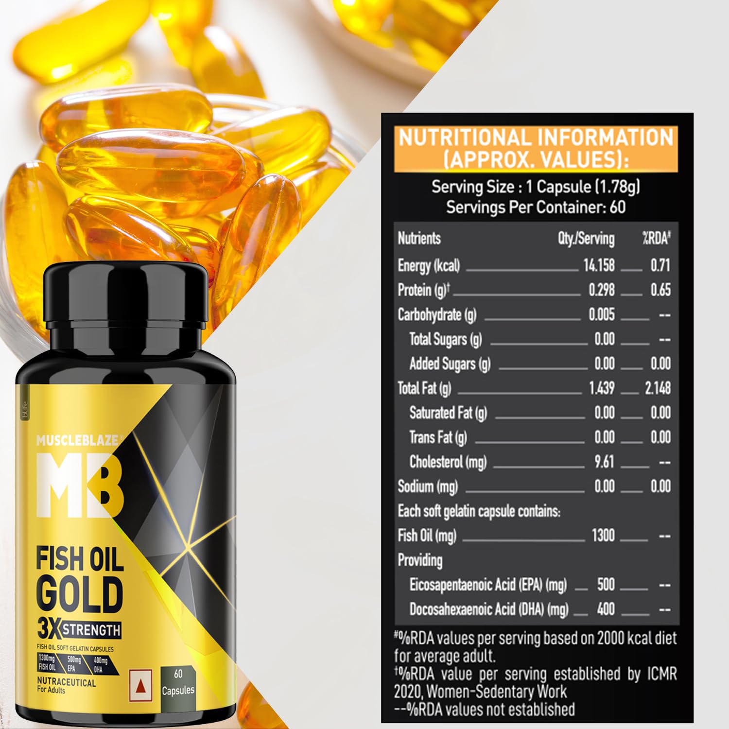 MuscleBlaze Fish Oil Gold