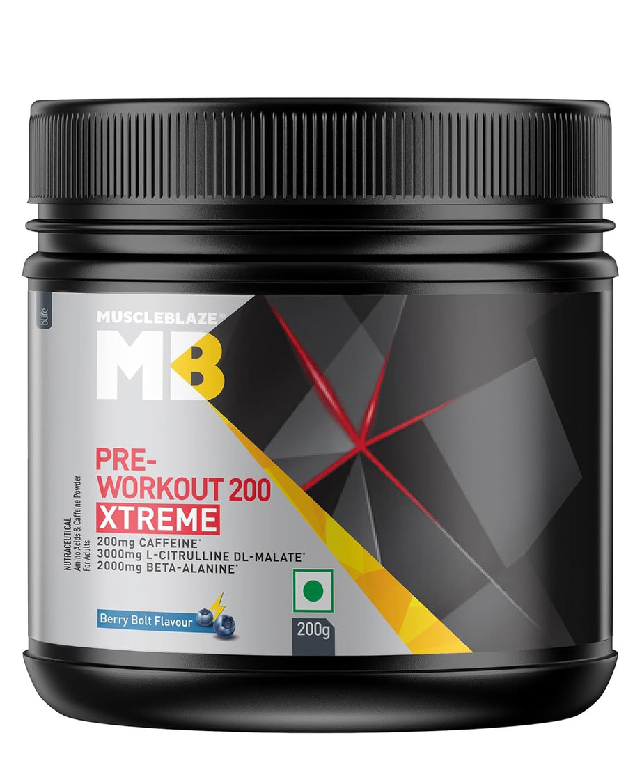 MuscleBlaze Pre-Workout 200 Xtreme 200g