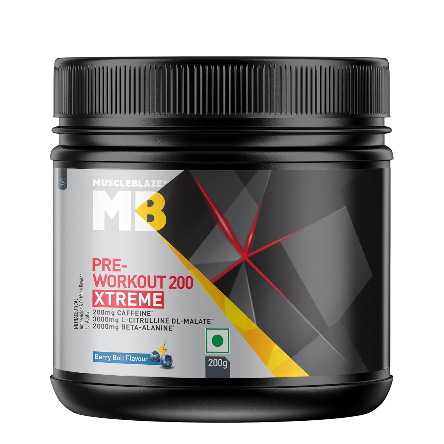 MuscleBlaze Pre-Workout 200 Xtreme 200g