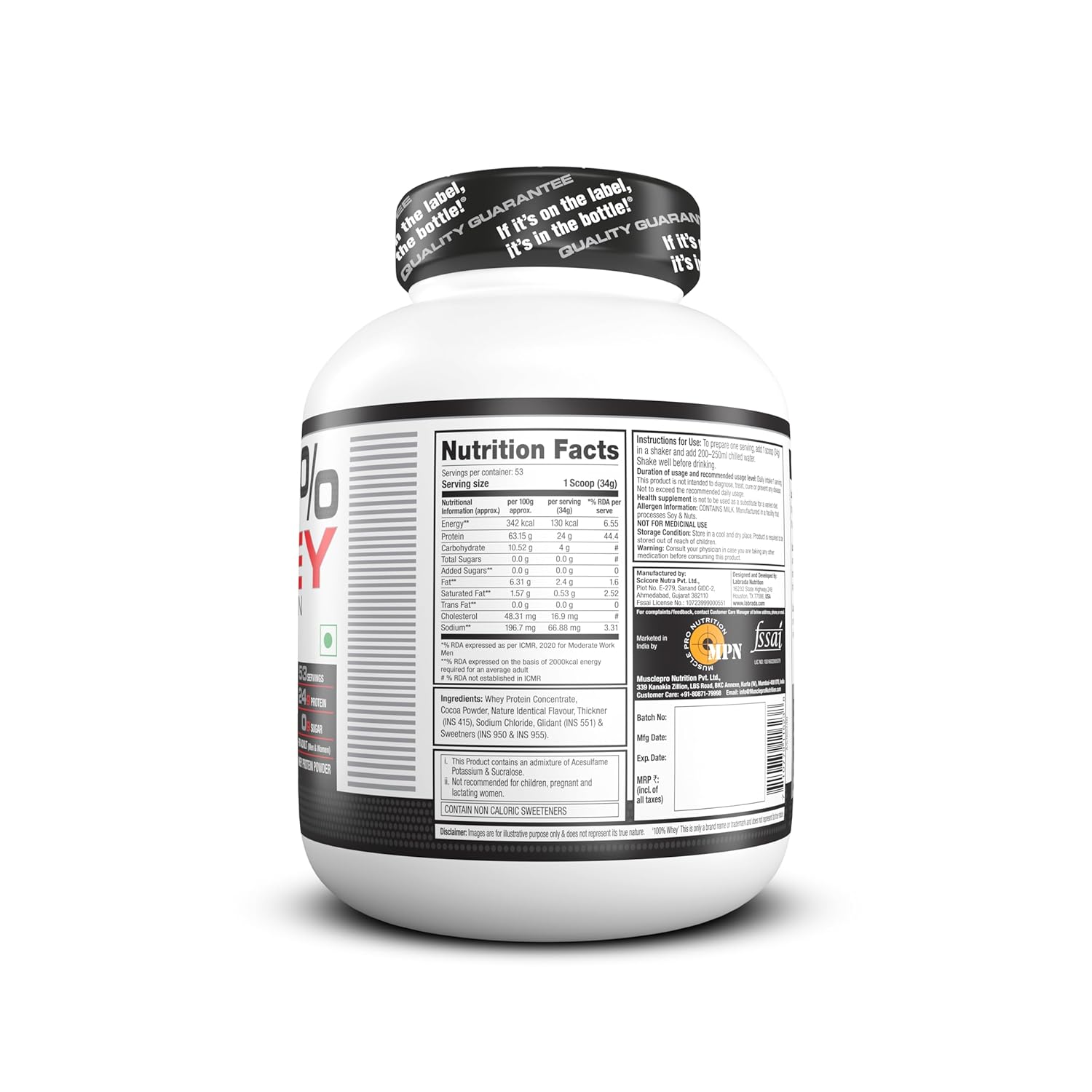 Labrada 100% Whey Protein 1.81kg