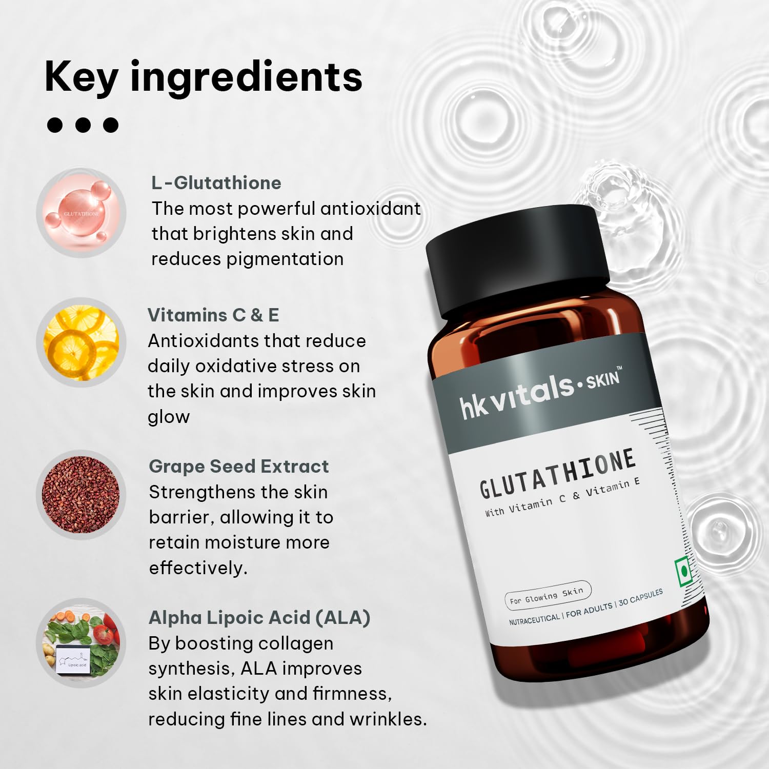 HK Glutathione with vitamin C&E