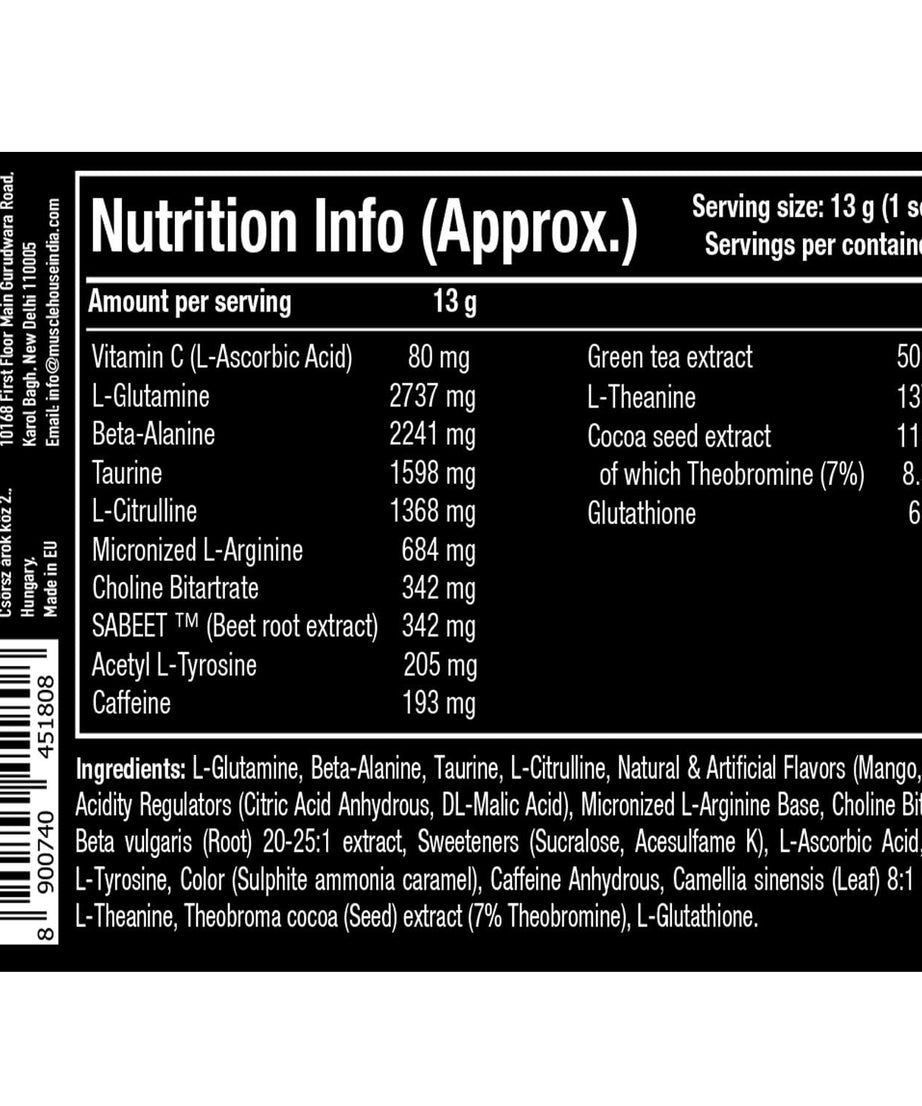 One Science Nutrition Pre-Workout Energy Booster Ghost Mango- 390g