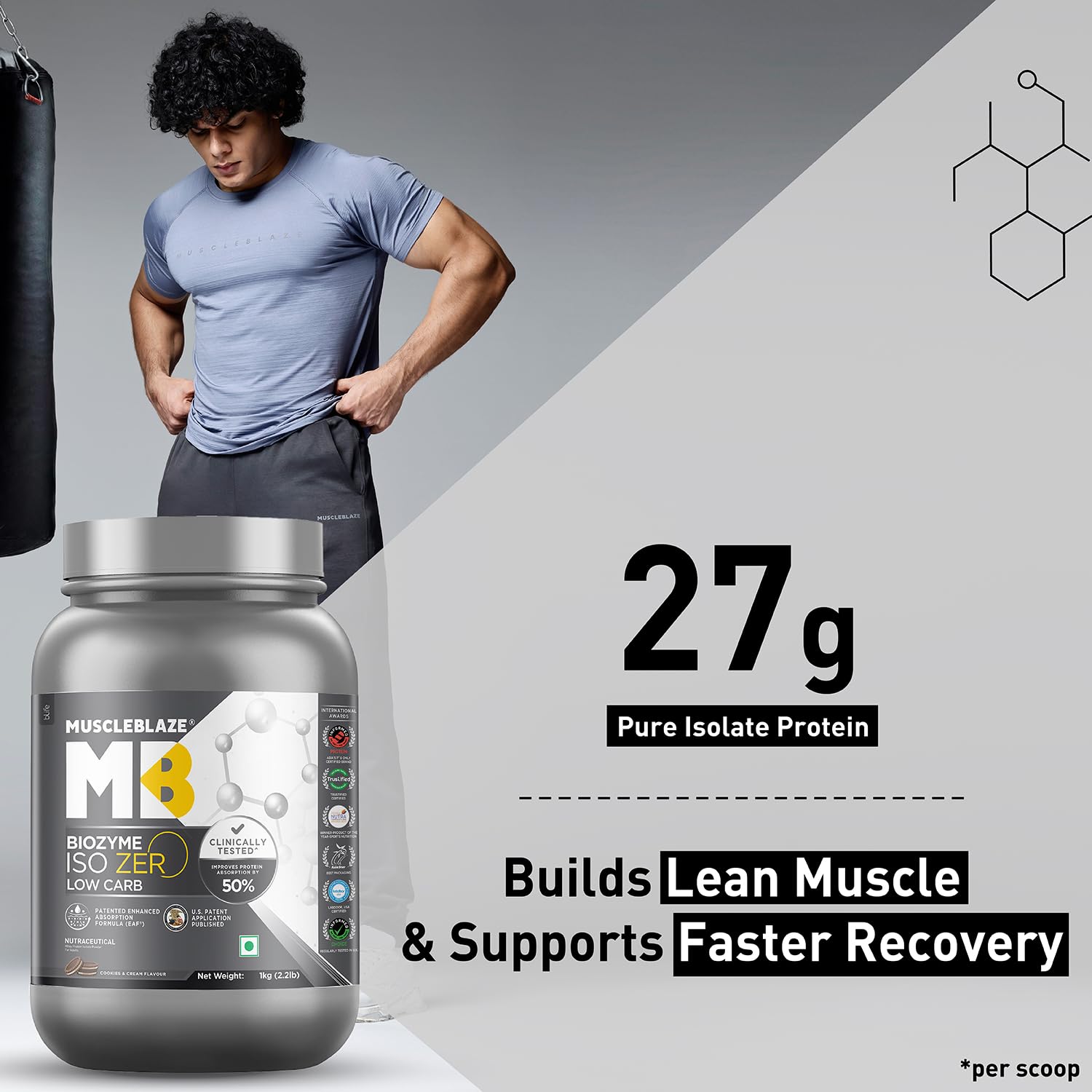 Muscleblaze Iso Zero Low Carb 1kg