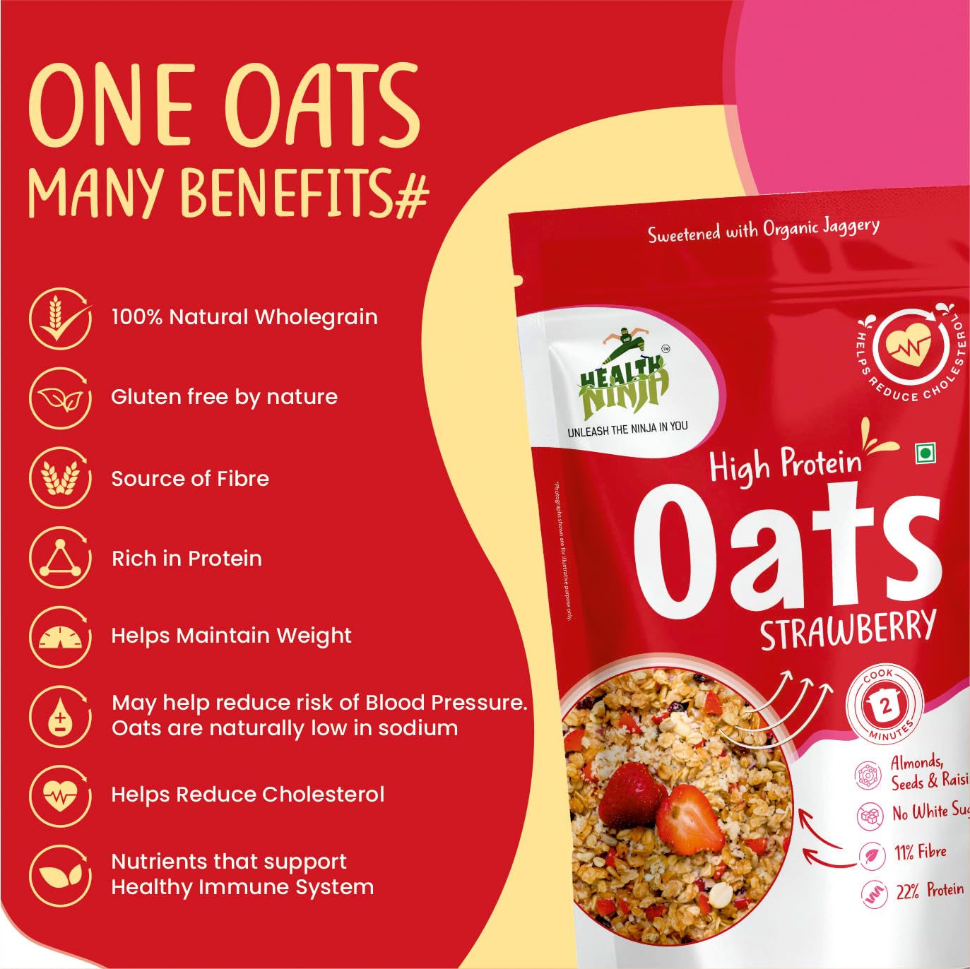Health Ninja Oats Crispy & Yummy 900g